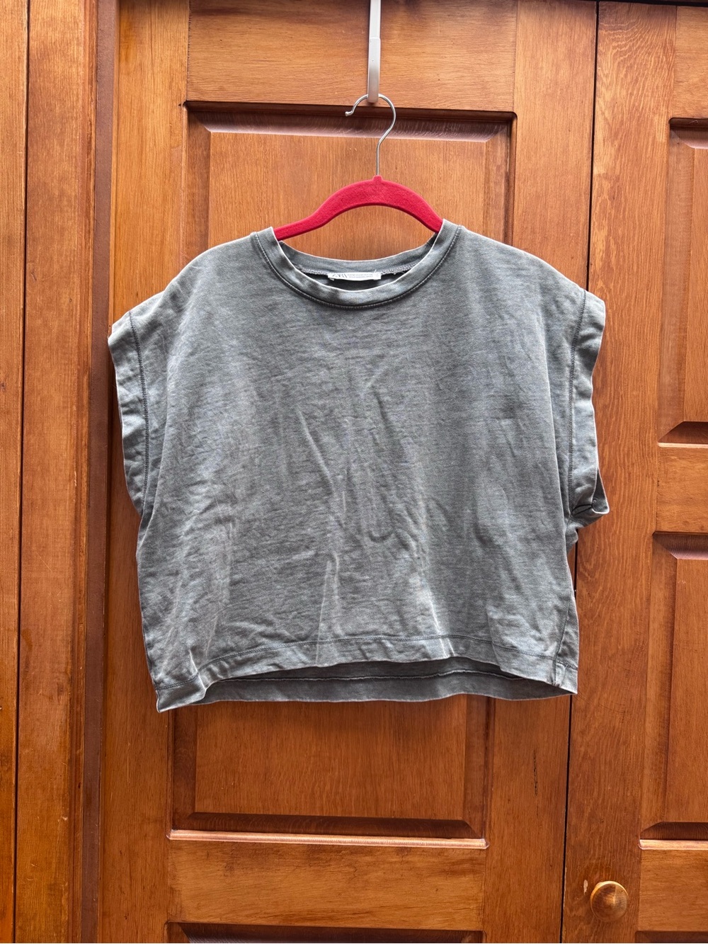 Zara Gray Crewneck Tee